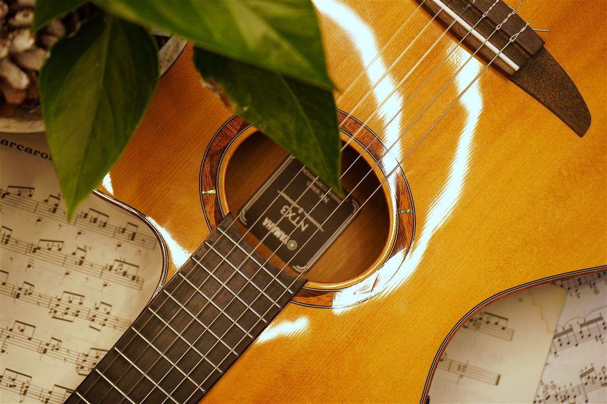 Guitare acoustique de Nathan